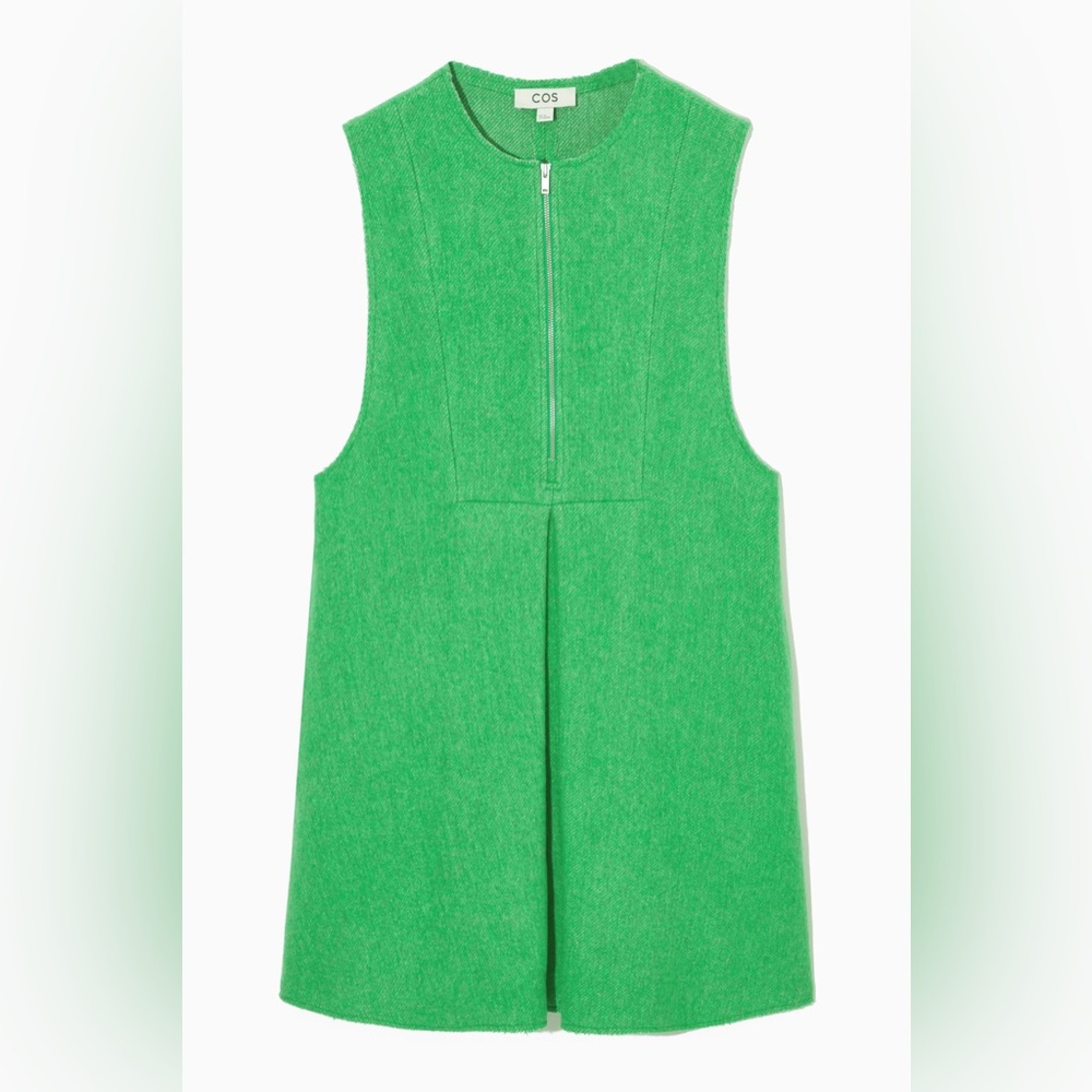 COS Pleated Wool Mini Dress